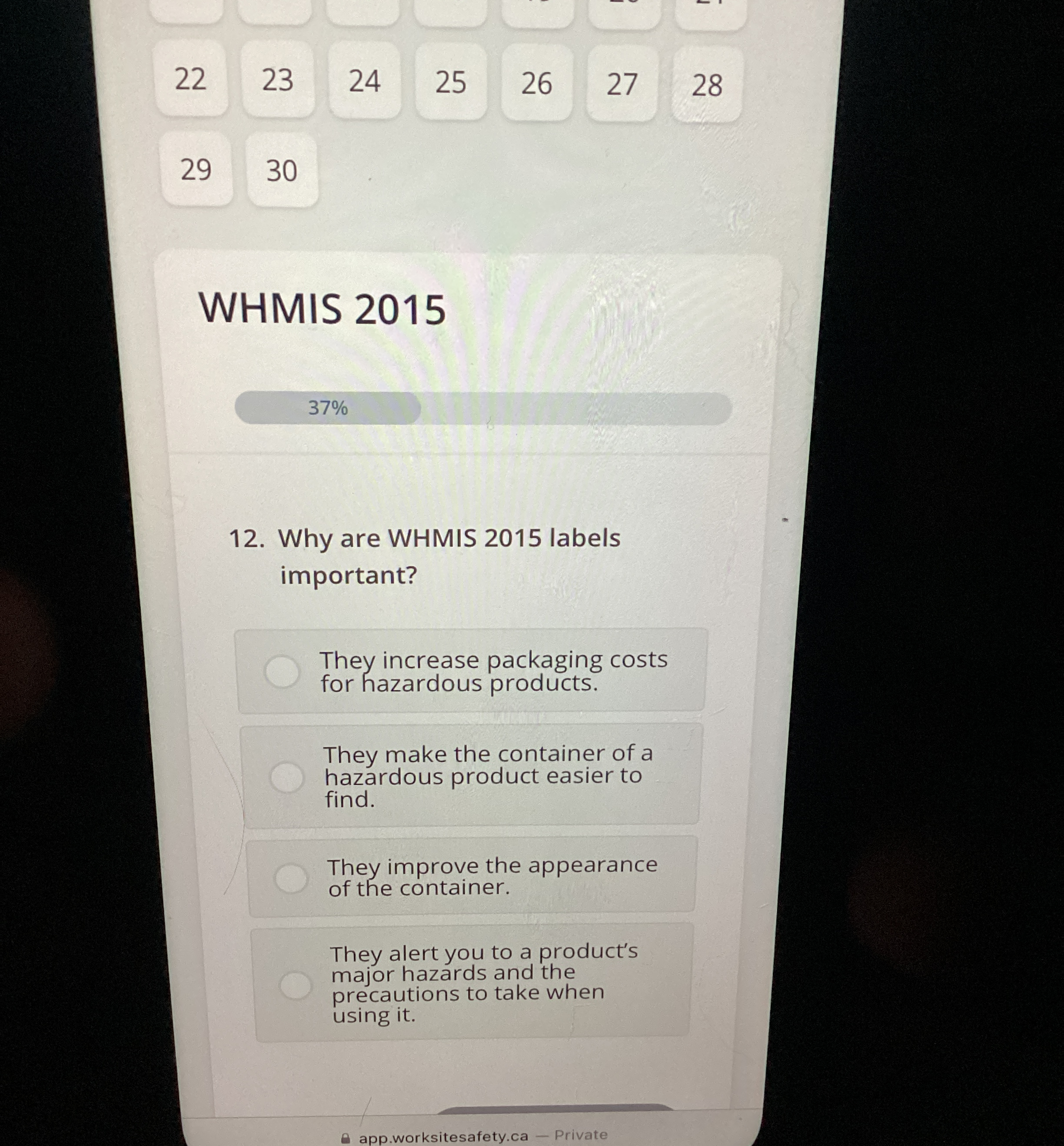  WHMIS 2015 Why are WHMIS 2015 labels important? They increase packaging
