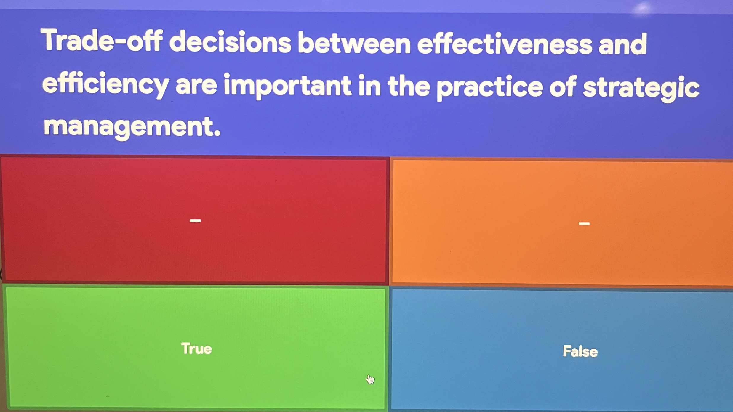  Trade-off decisions between effectiveness and efficiency are important in the practice