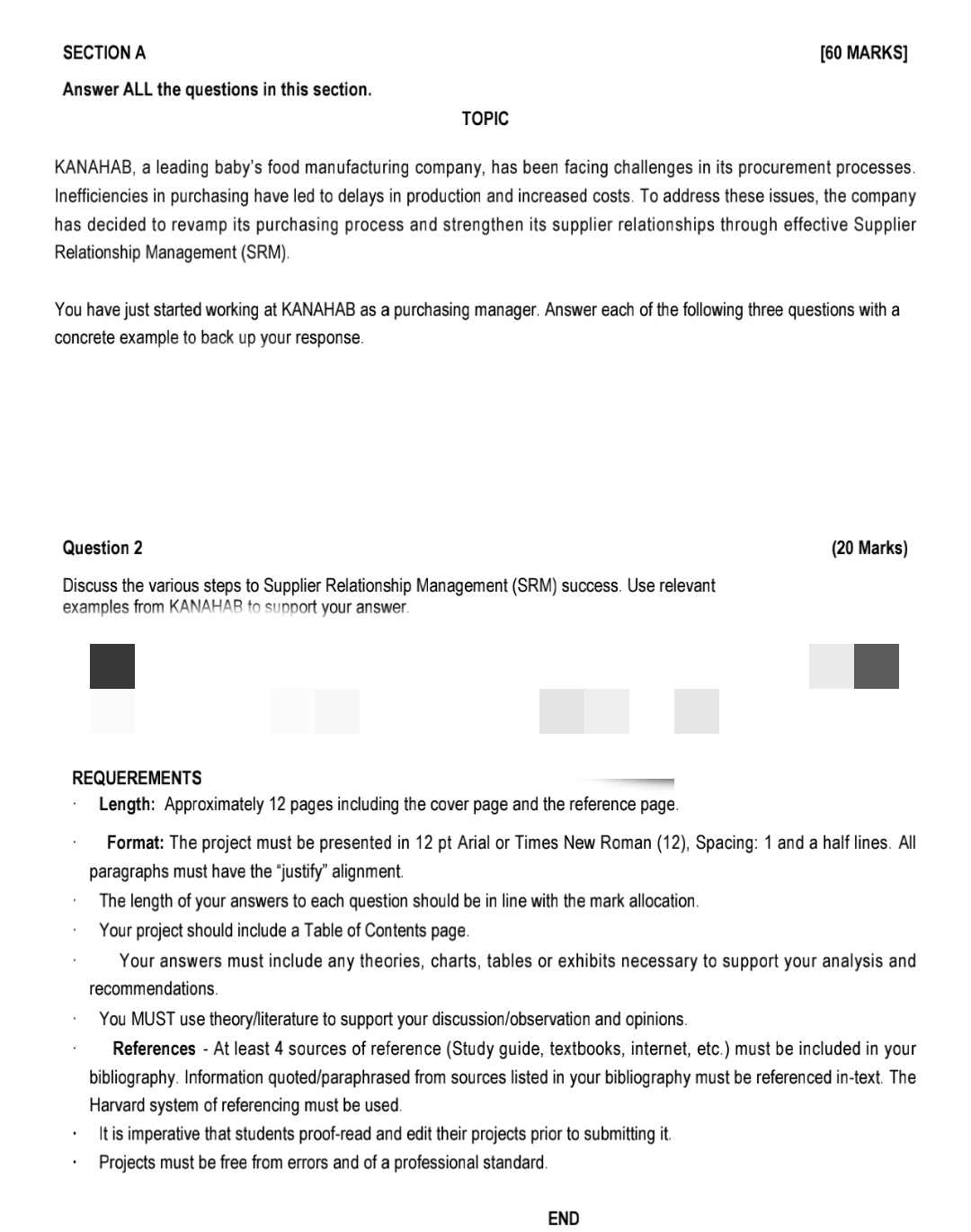  SECTION A [60 MARKS] Answer ALL the questions in this section.