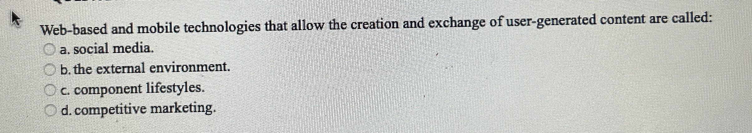  Web-based and mobile technologies that allow the creation and exchange of
