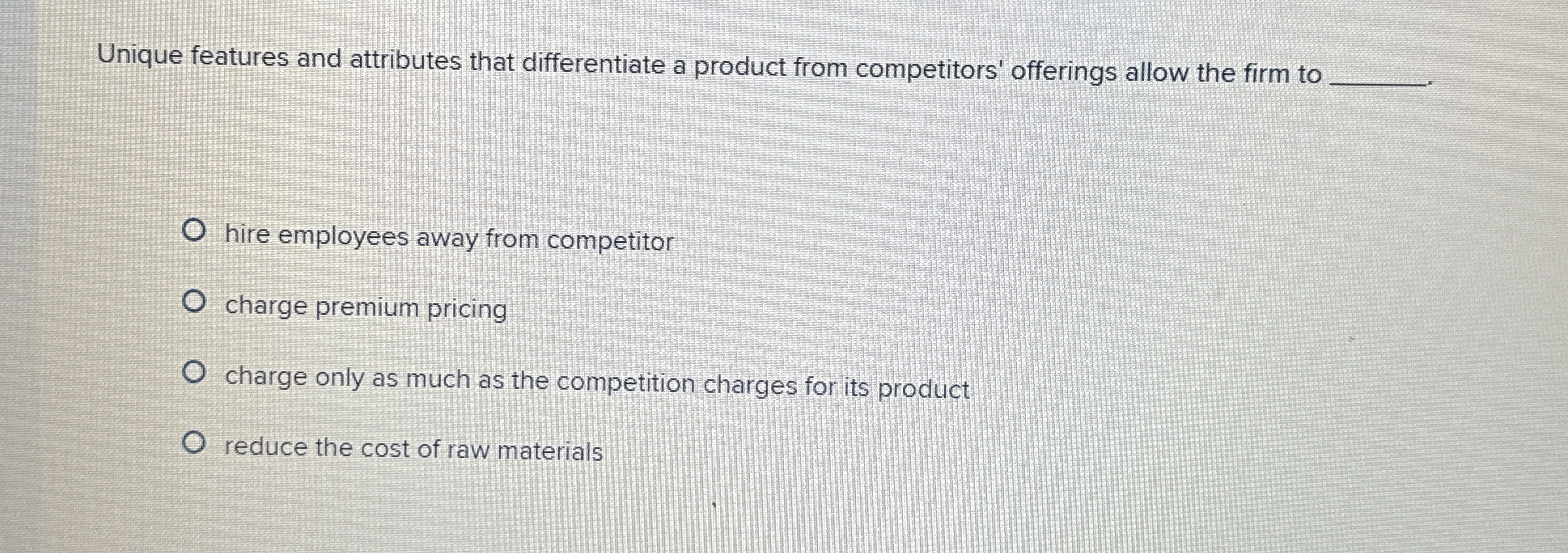 Unique features and attributes that differentiate a product from competitors' offerings