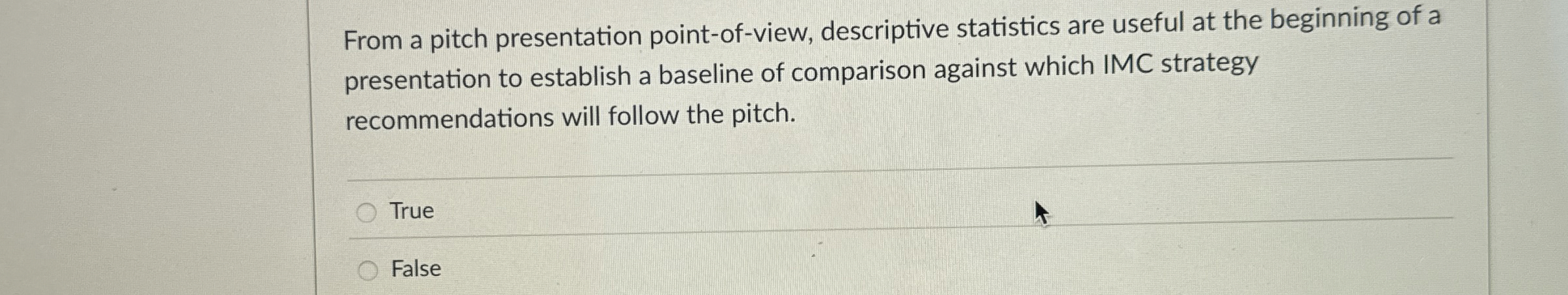  From a pitch presentation point-of-view, descriptive statistics are useful at the