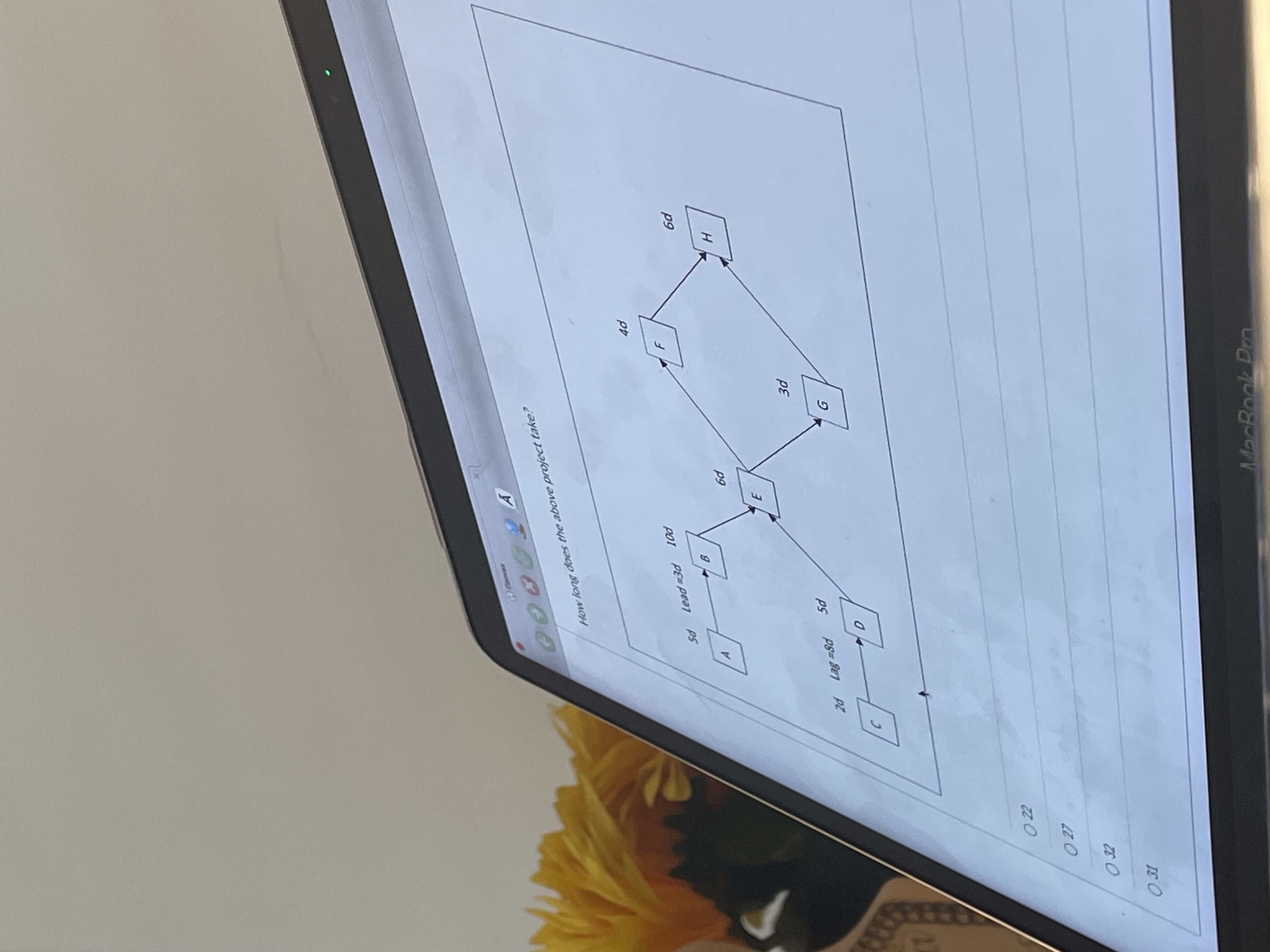  How hans does the above project take? 