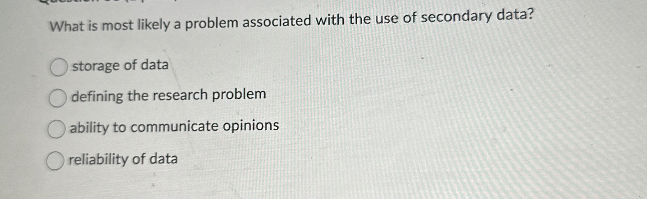  What is most likely a problem associated with the use of