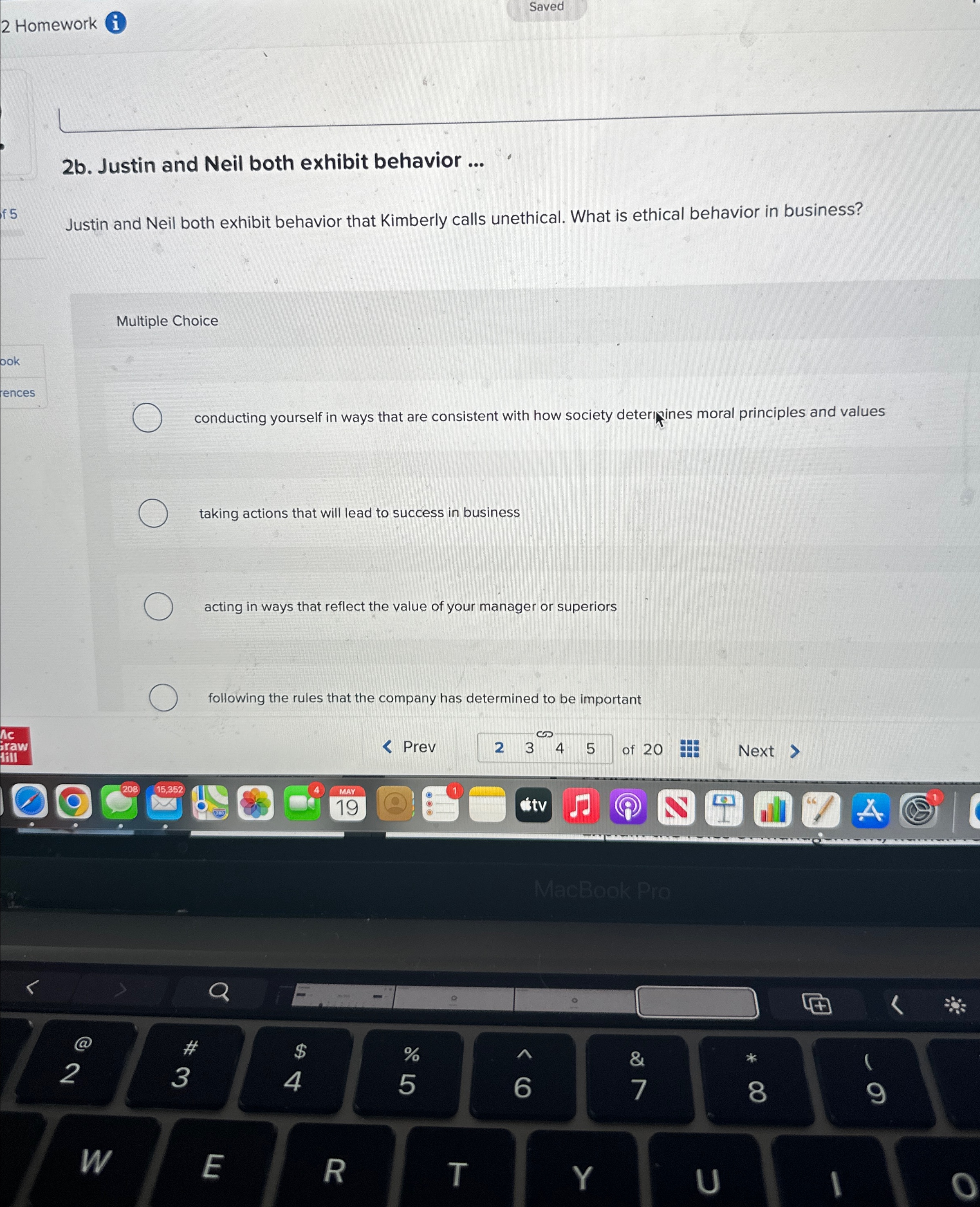  2 Homework Saved 2b. Justin and Neil both exhibit behavior ...