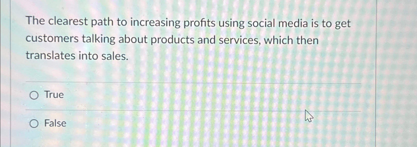  The clearest path to increasing profits using social media is to