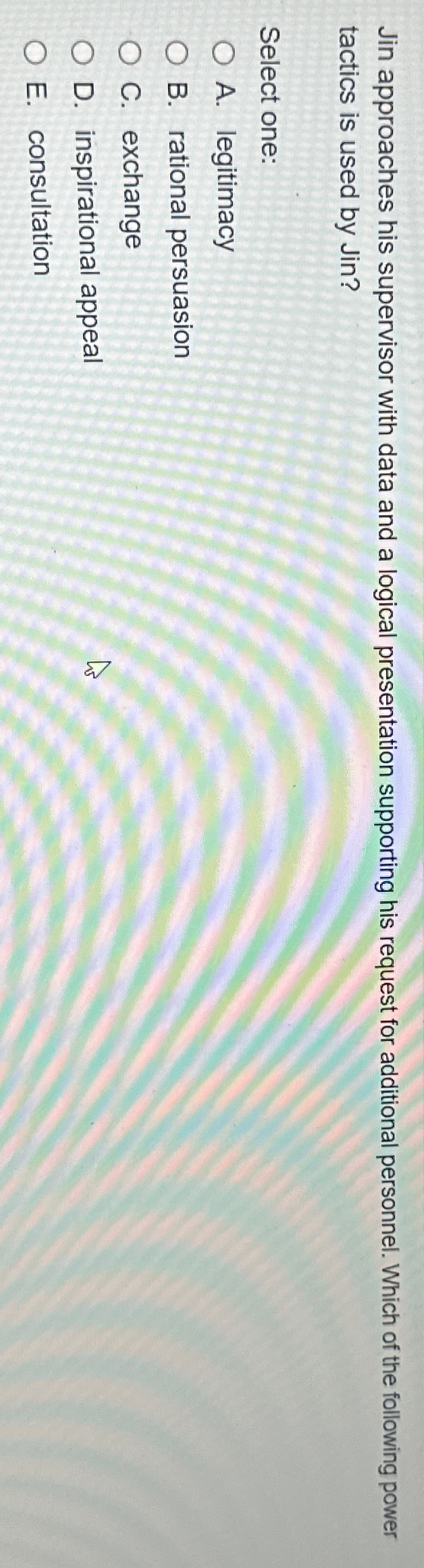  Jin approaches his supervisor with data and a logical presentation supporting