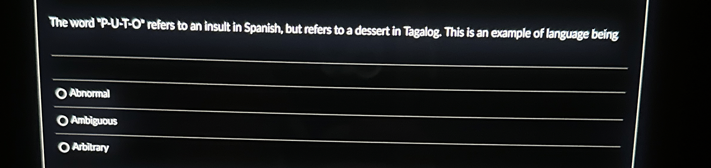  The word YP.U-T-O' relers to an insult in Spanish, but refers