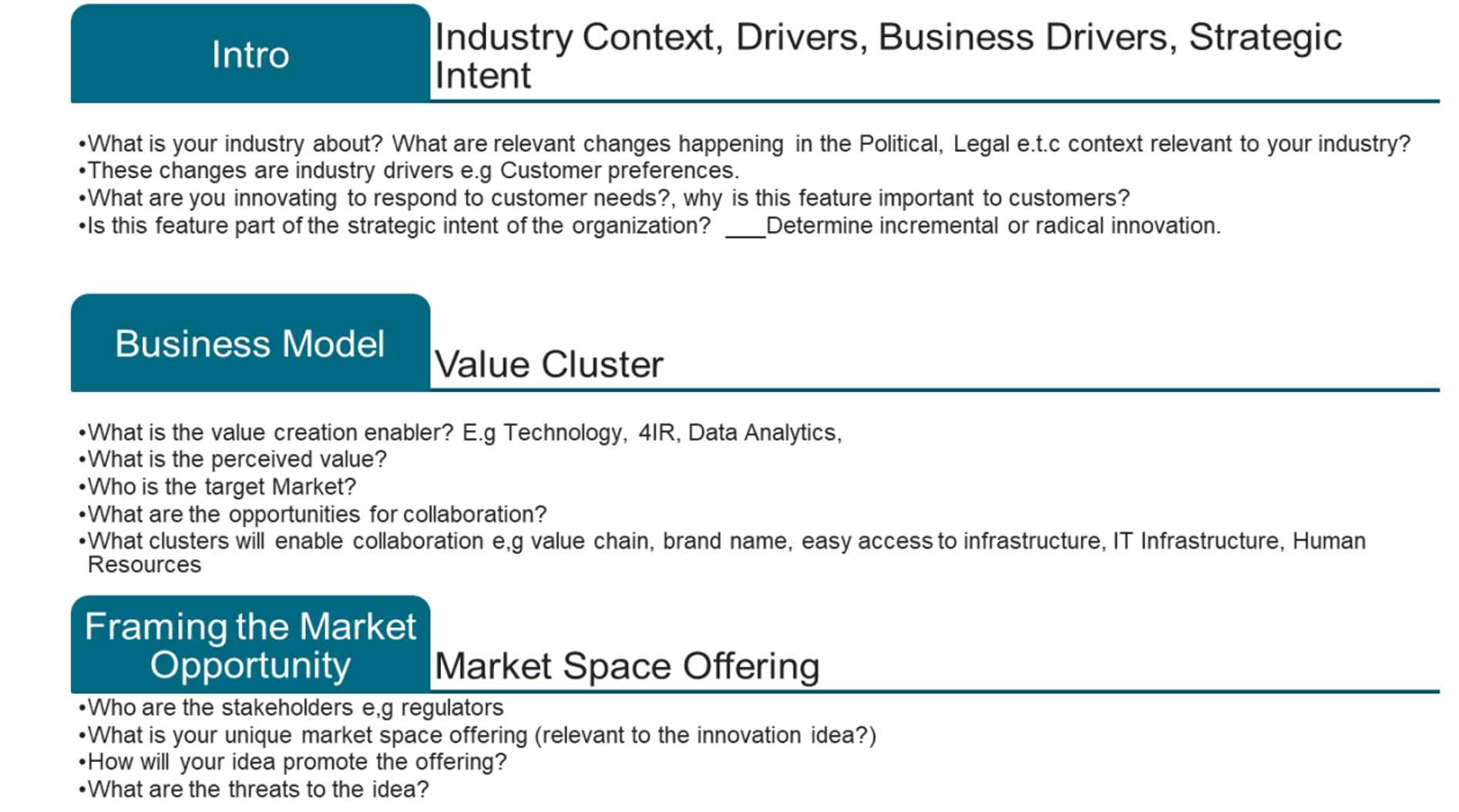  -What is your industry about? What are relevant changes happening in