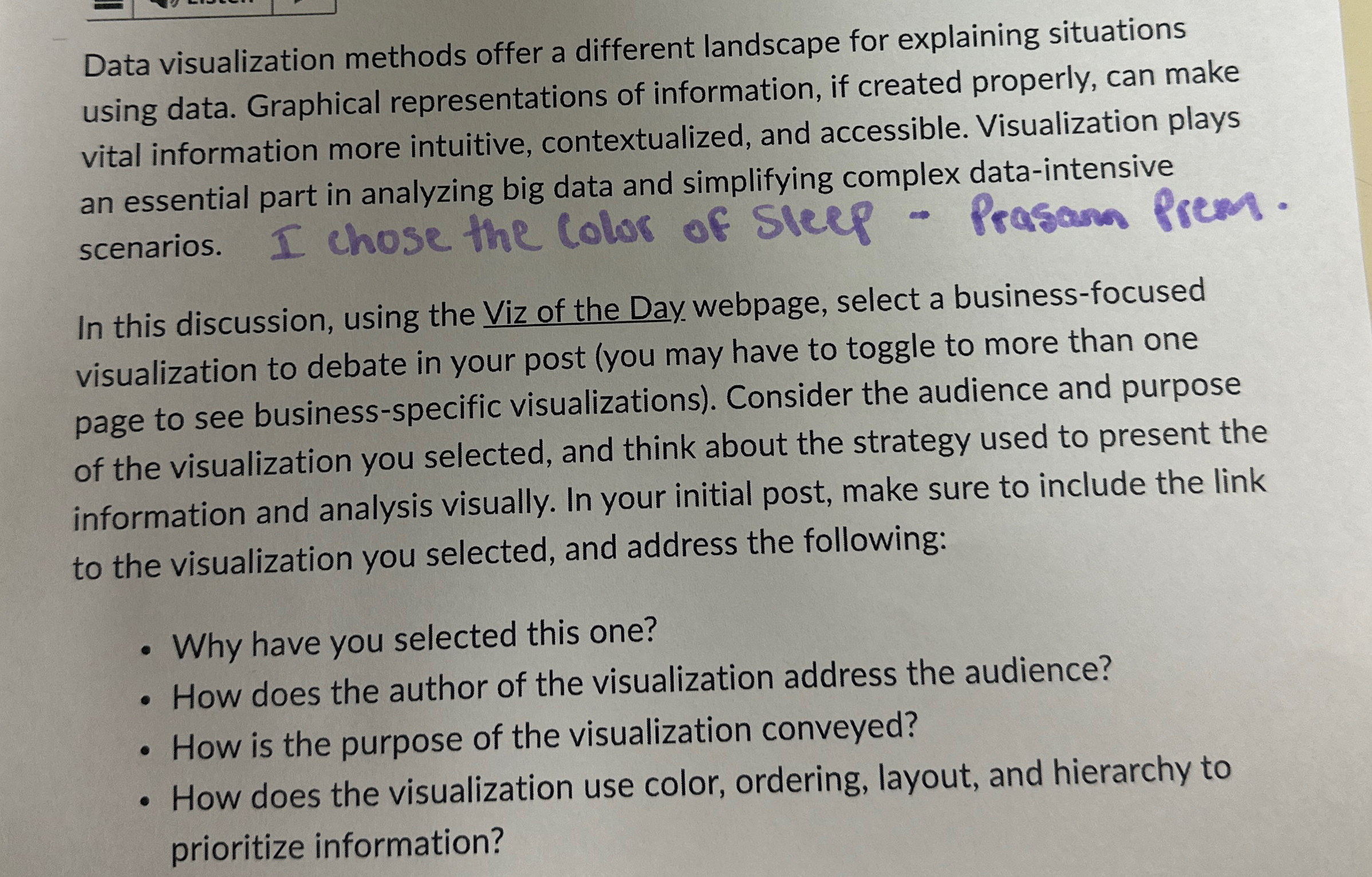  Data visualization methods offer a different landscape for explaining situations using