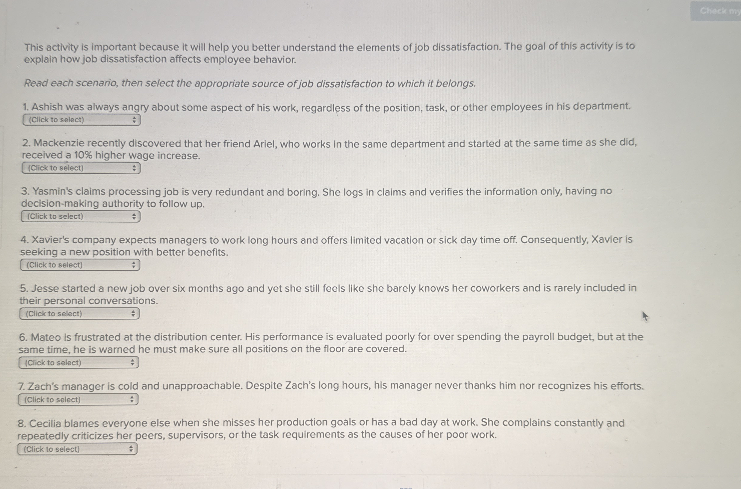  This activity is important because it will help you better understand