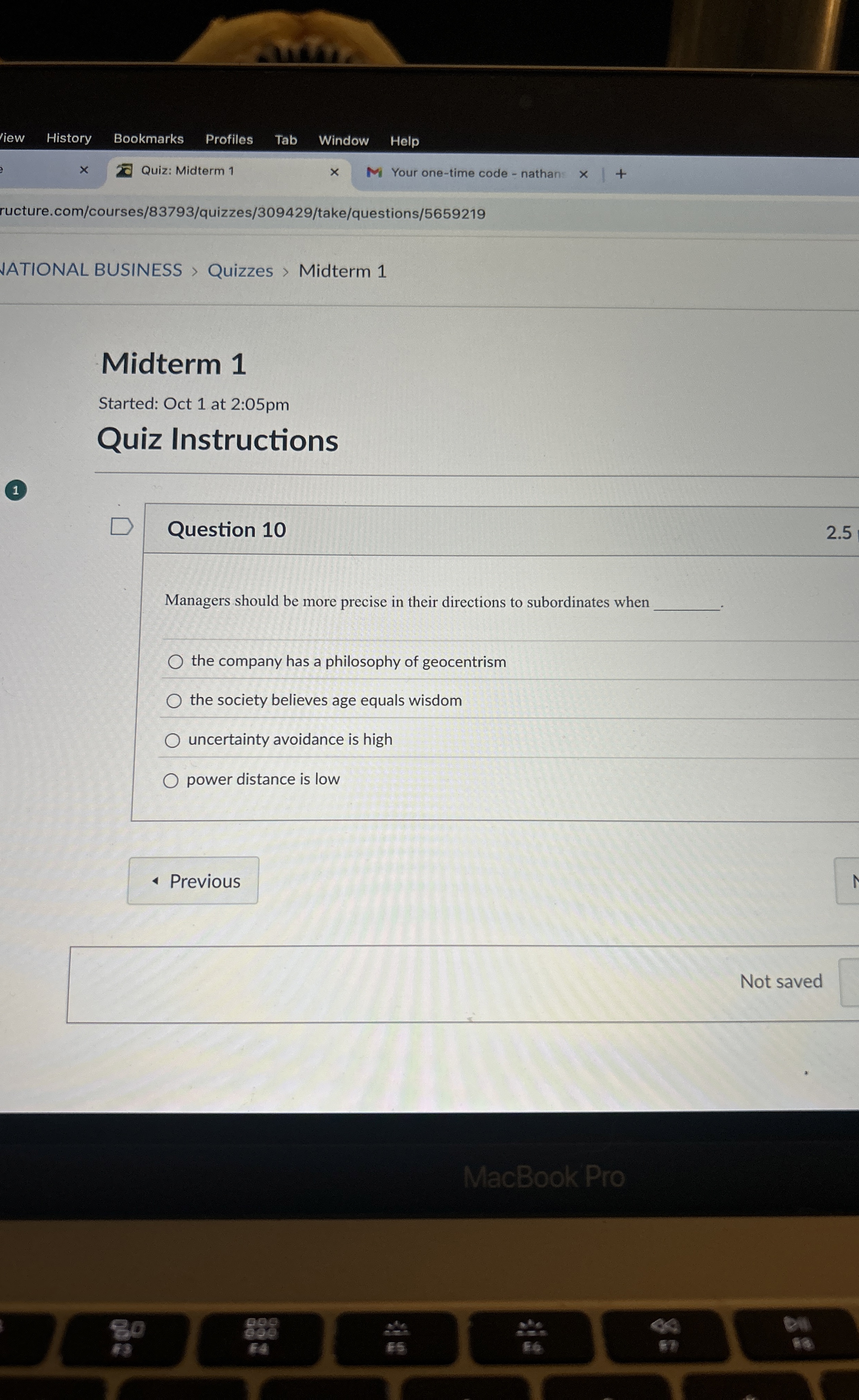  Question 10 Managers should be more precise in their directions to