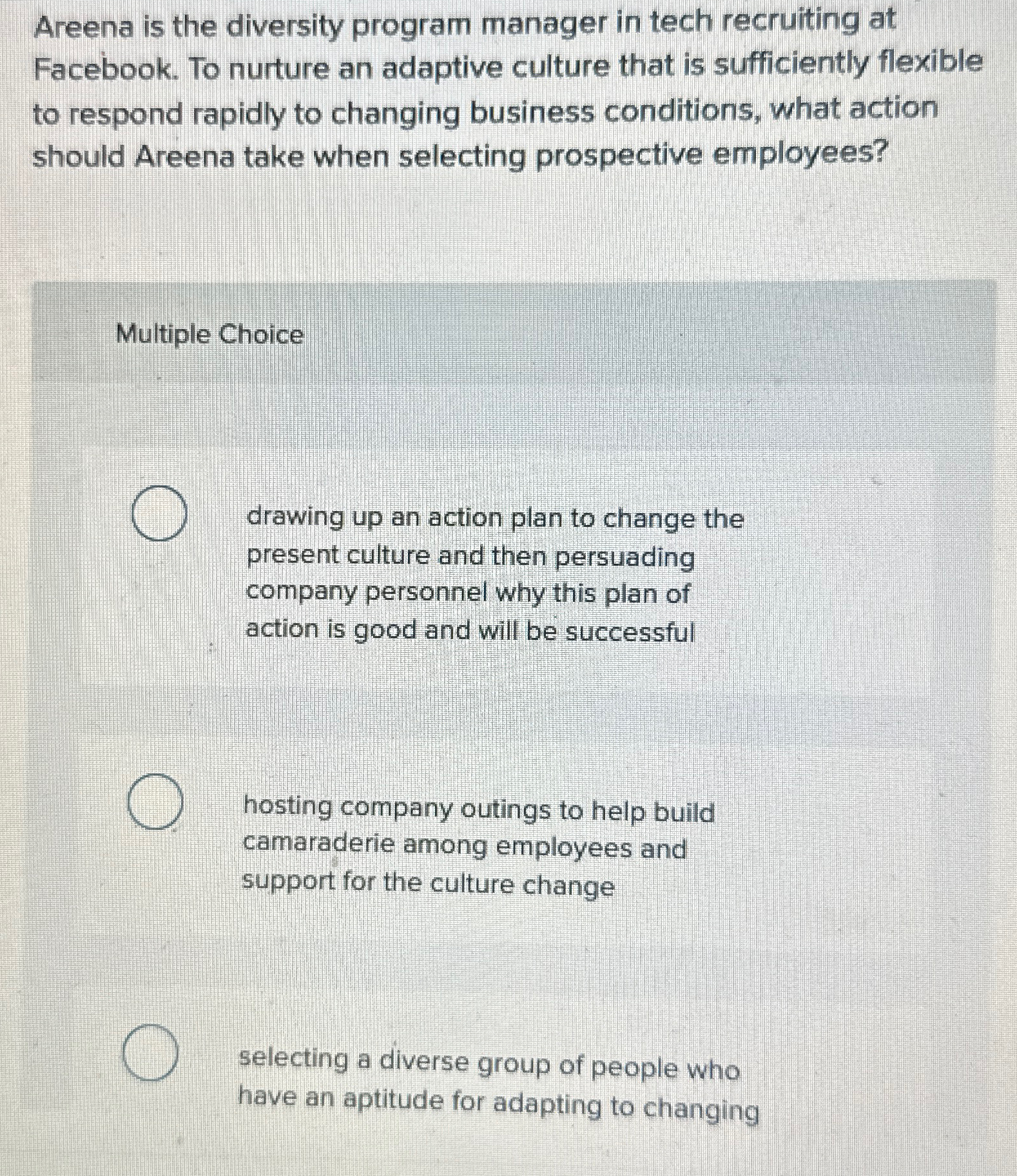  Areena is the diversity program manager in tech recruiting at Facebook.