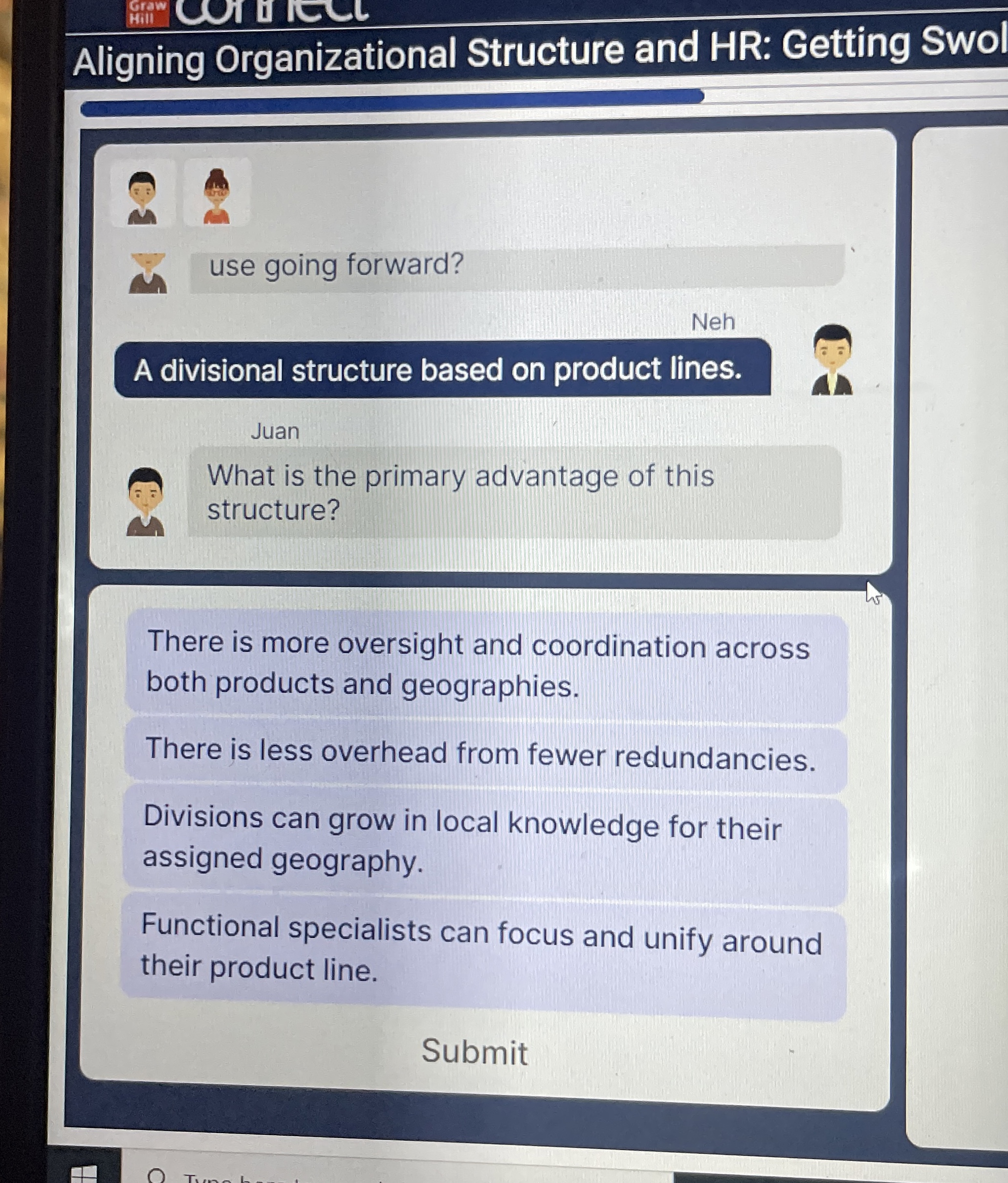  Aligning Organizational Structure and HR: Getting Swol use going forward? Neh