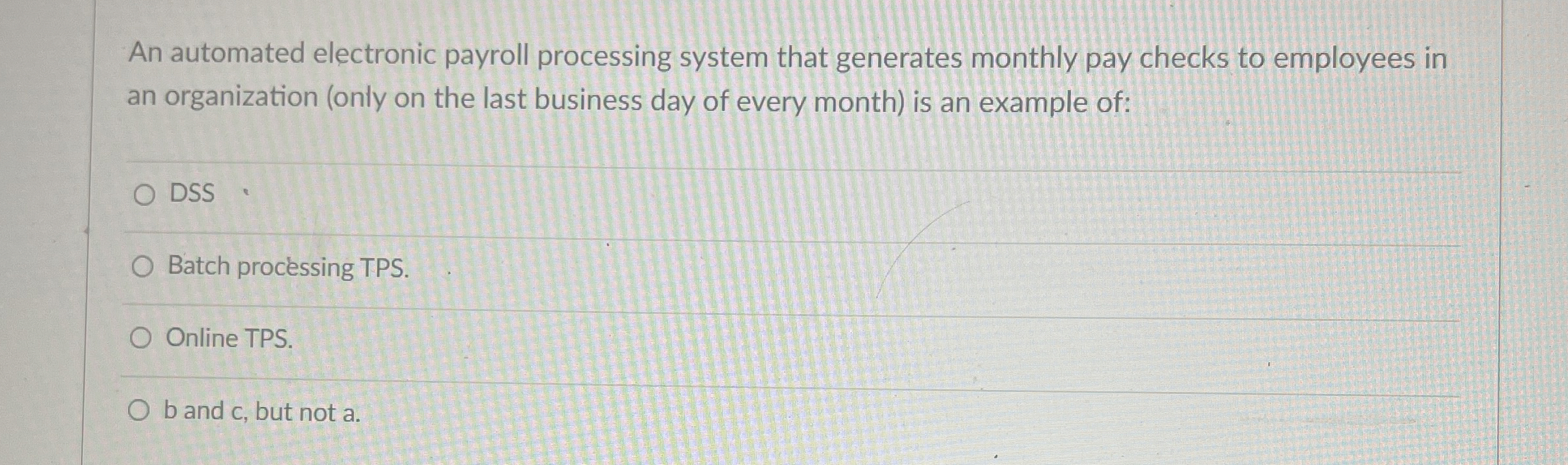  An automated electronic payroll processing system that generates monthly pay checks
