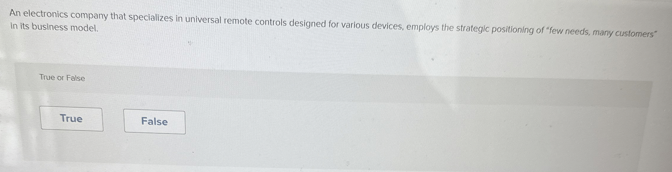  An electronics company that specializes in universal remote controls designed for