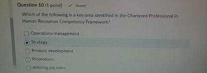  Question 10(1 point) Saved Which of the following is a key