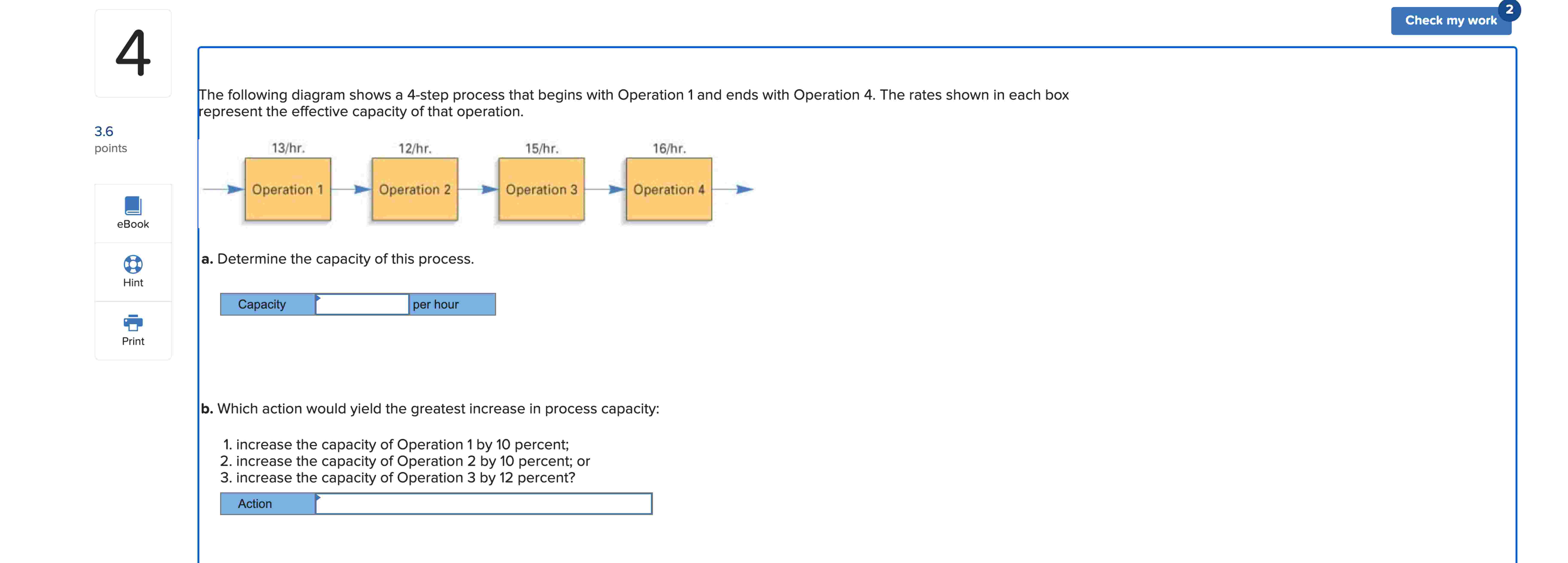  The following diagram shows a 4-step process that begins with Operation