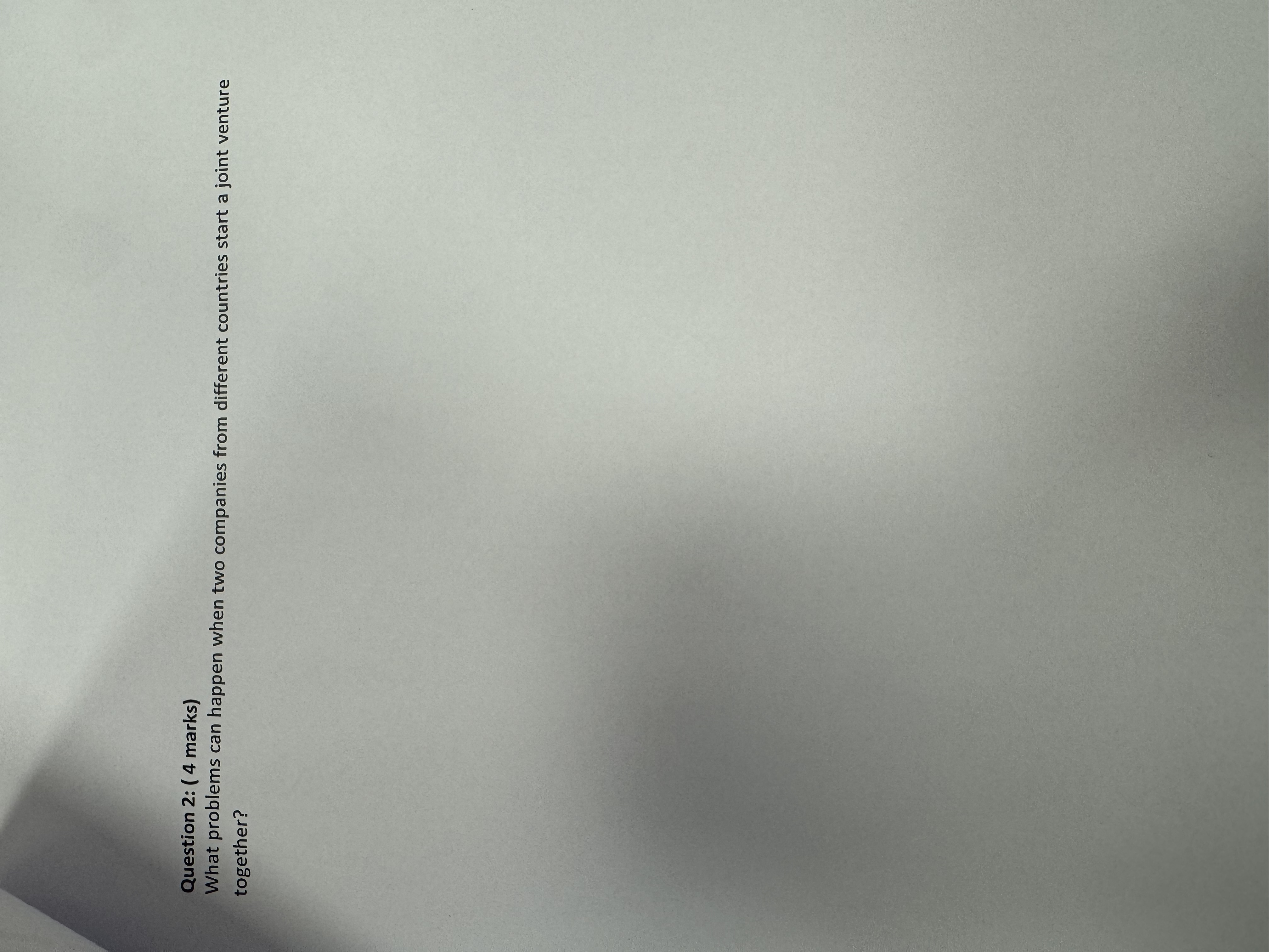  What problems can happen when two companies from different countries start