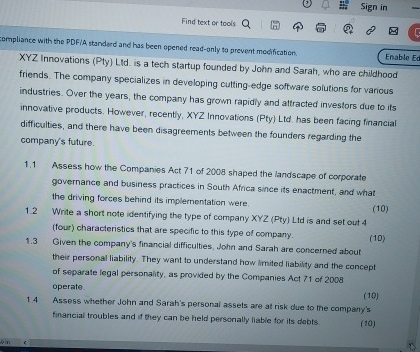  Find text or tools :empliance with the PDF/A standerd and has