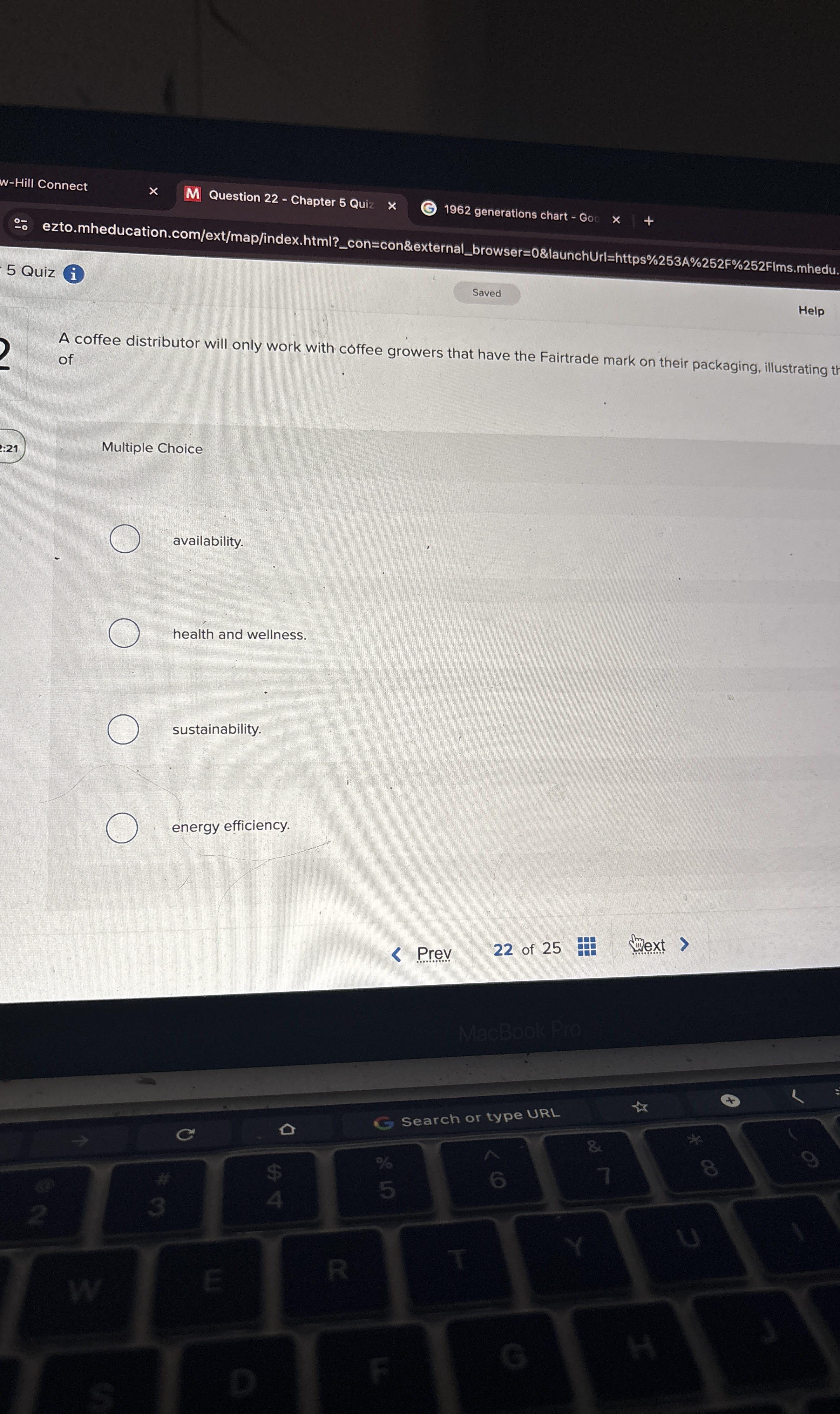  A coffee distributor will only work with coffee growers that have