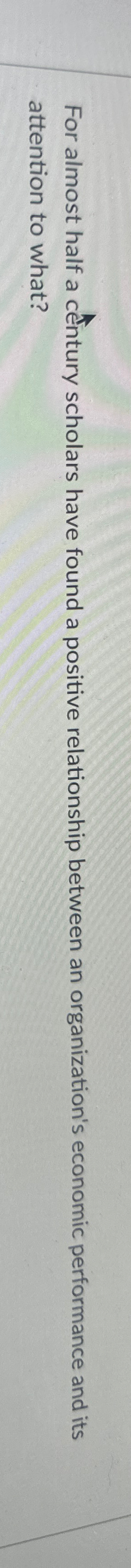  For almost half a cntury scholars have found a positive relationship