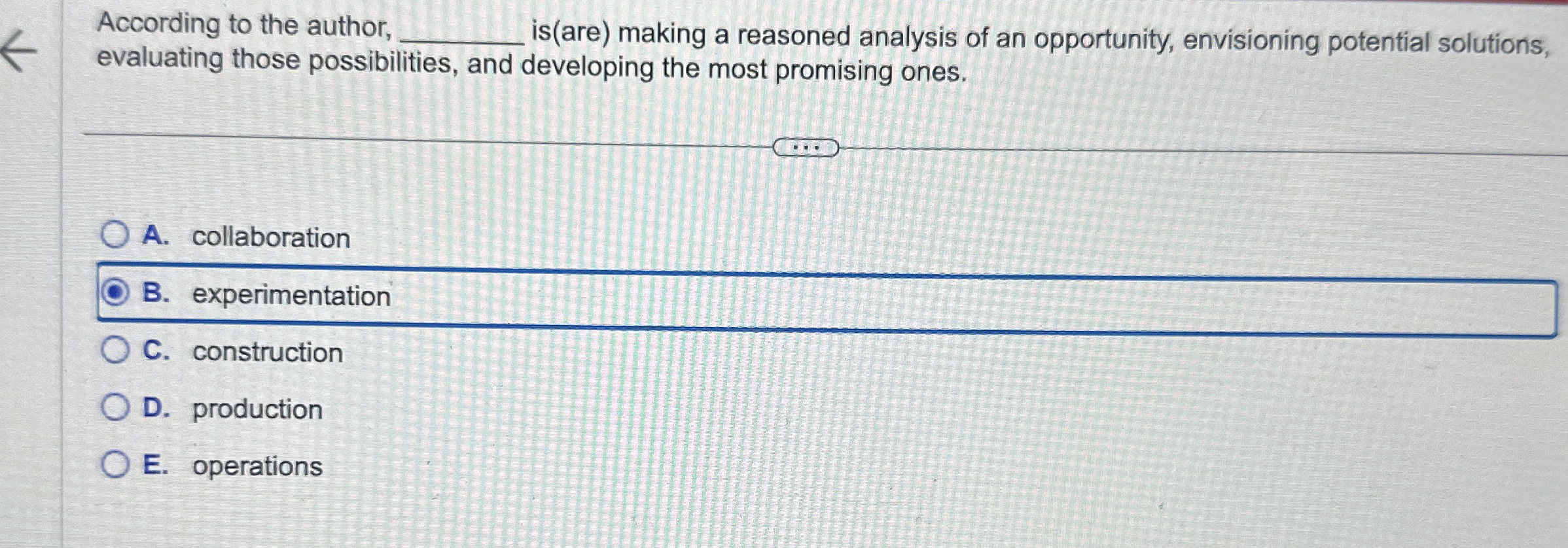  According to the author, is(are) making a reasoned analysis of an
