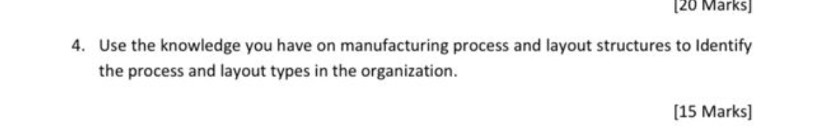  Use the knowledge you have on manufacturing process and layout structures