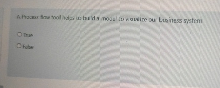  A Process flow tool helps to build a model to visualize