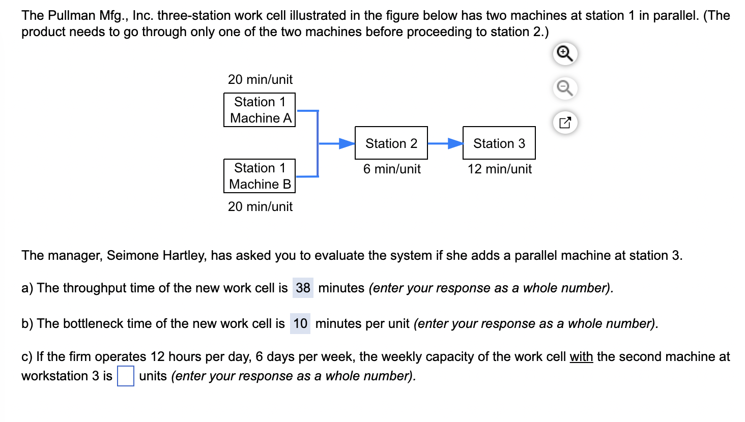  The Pullman Mfg., Inc. three-station work cell illustrated in the figure