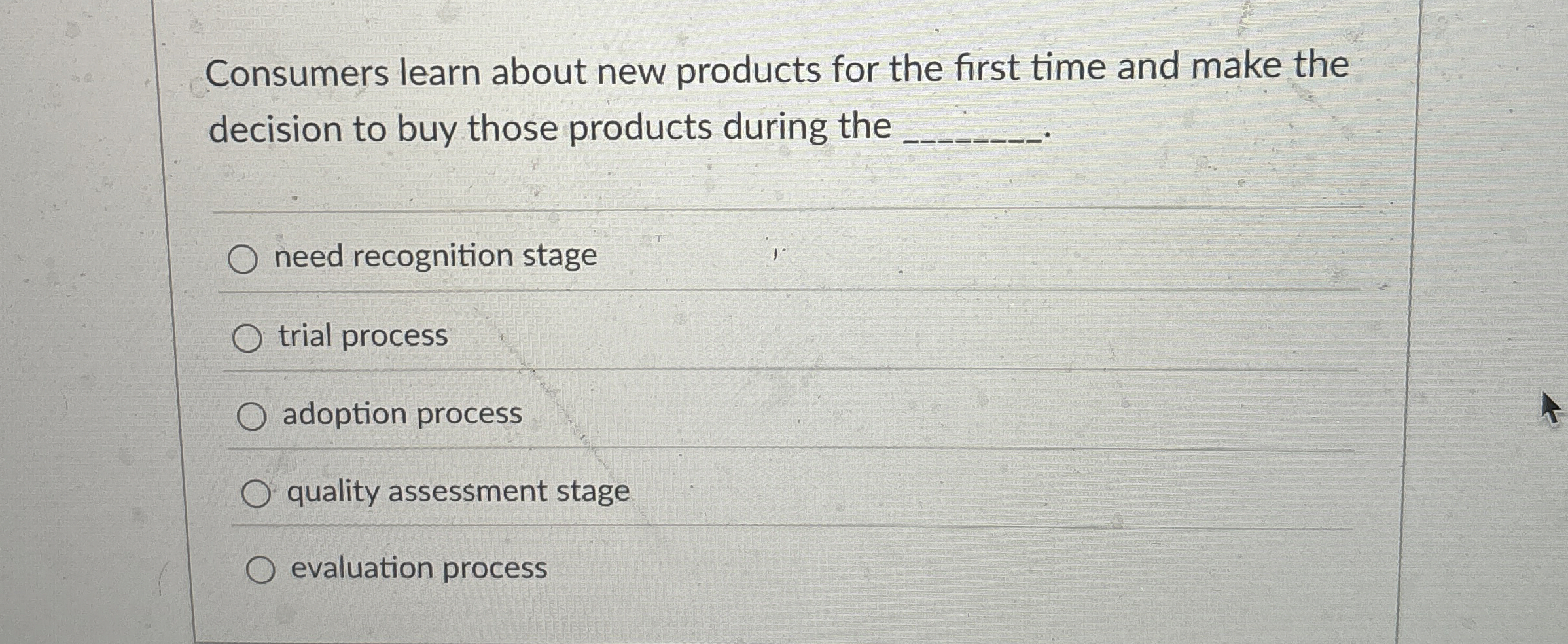  Consumers learn about new products for the first time and make