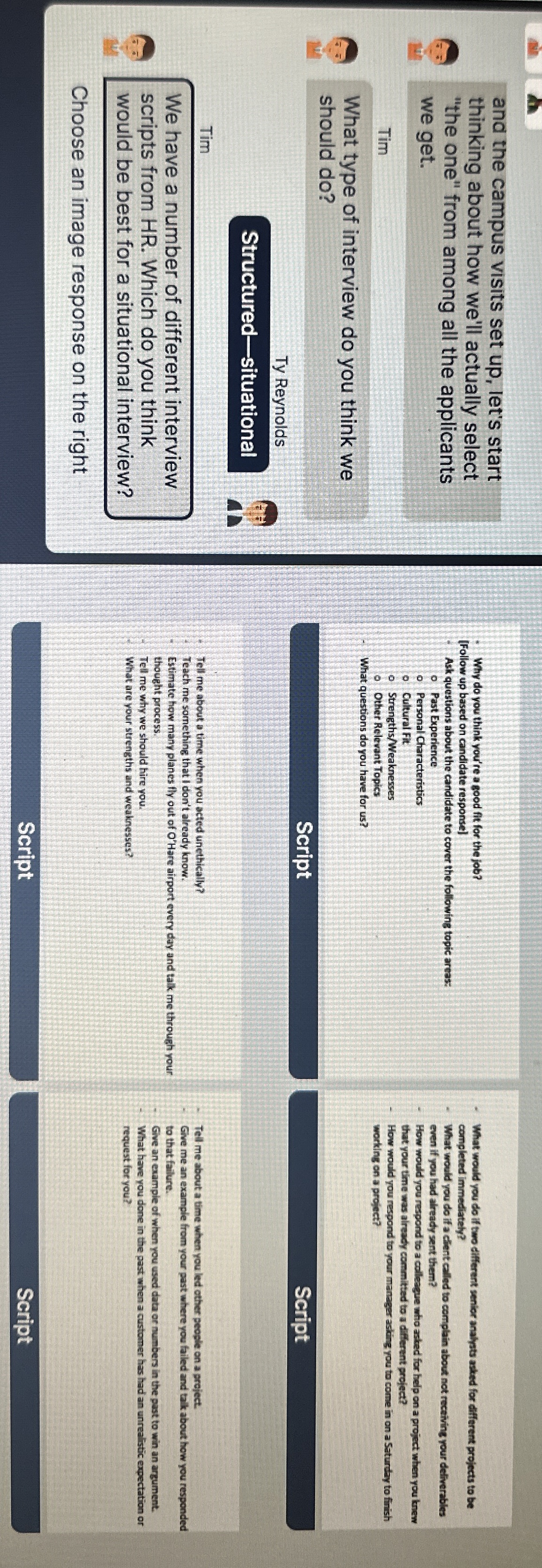  and the campus visits set up, let's start thinking about how