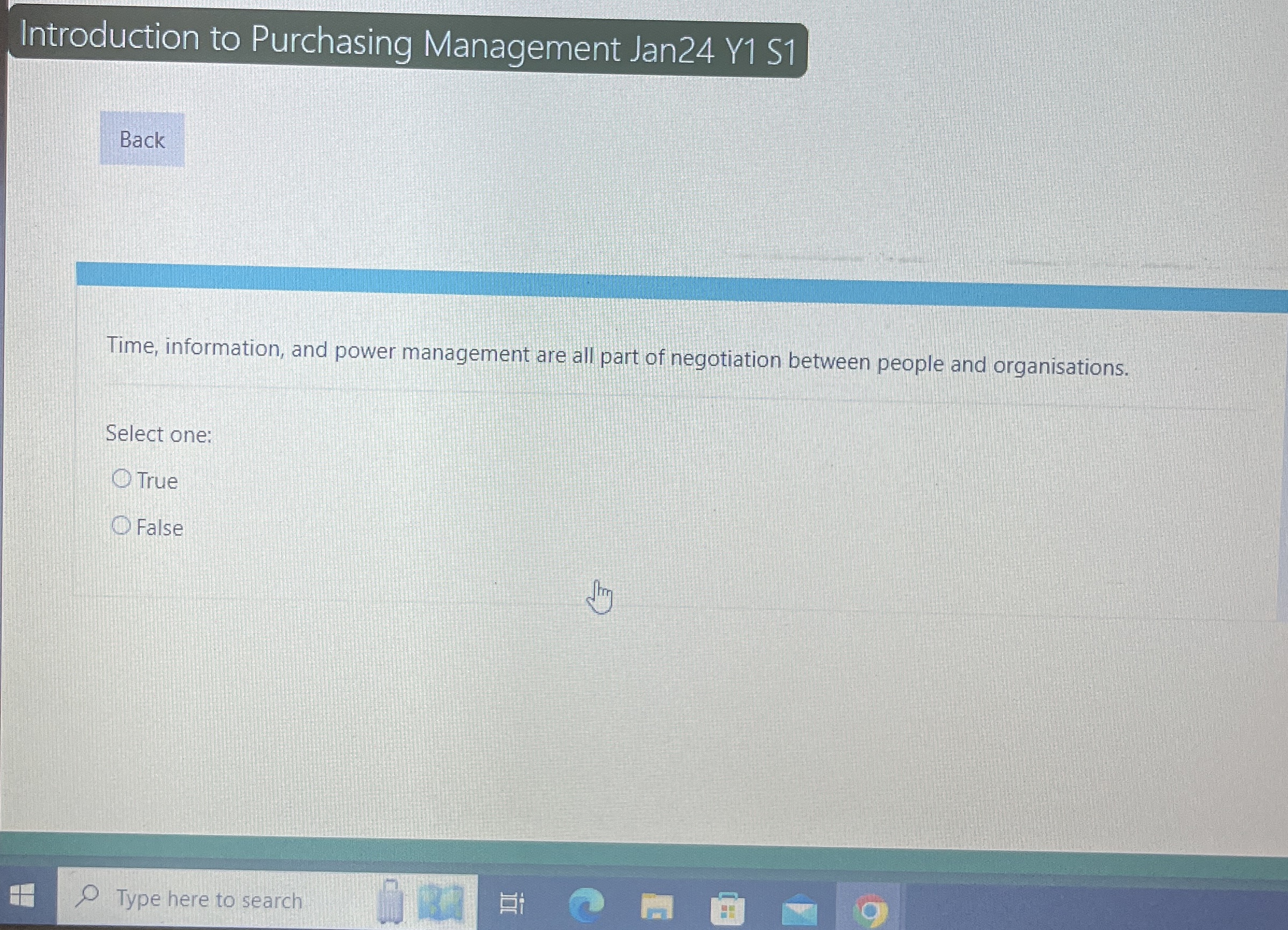  Introduction to Purchasing Management Jan24 Y1 S1 Back Time, information, and