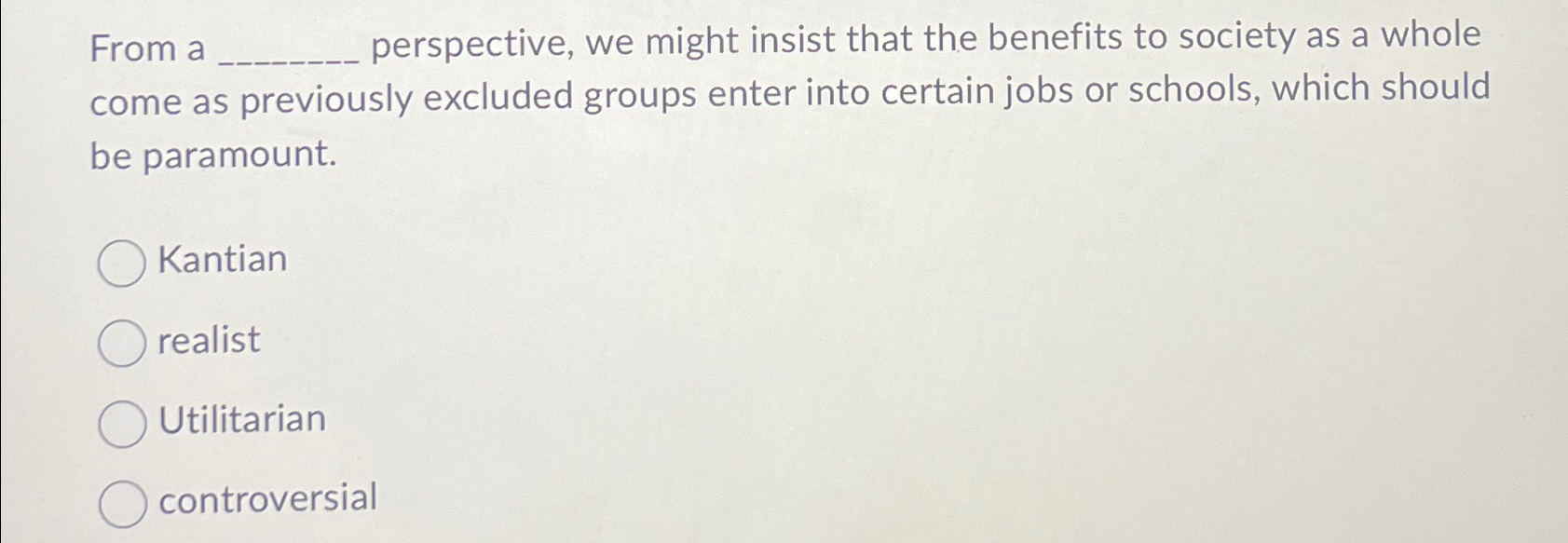  From a q, perspective, we might insist that the benefits to