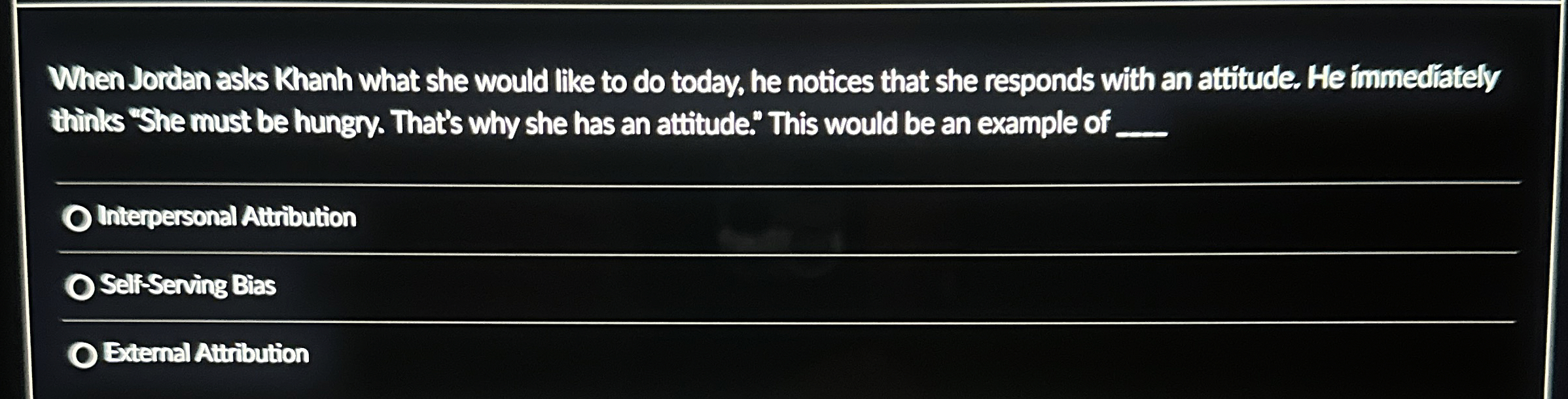  When Jordan asks Whanh what she would like to do today,