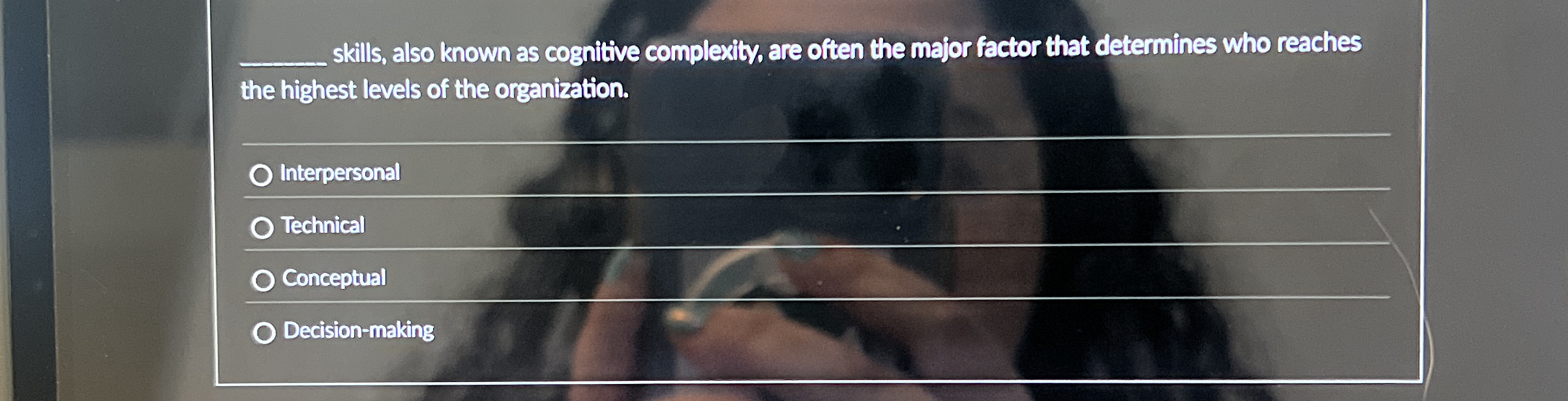  skills, also known as cognitive complexity, are often the major factor
