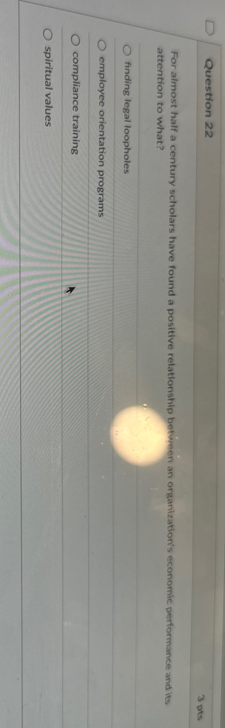  Question 22 For almost half a century scholars have found a