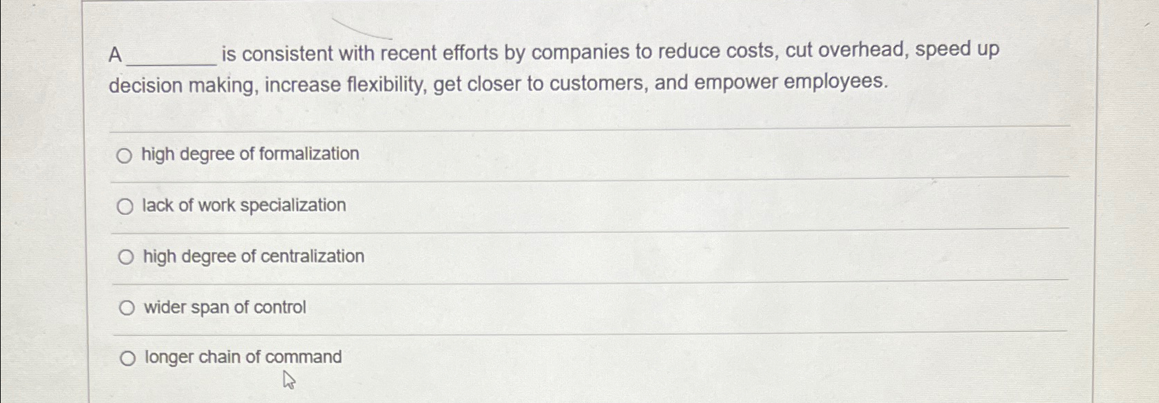  A is consistent with recent efforts by companies to reduce costs,