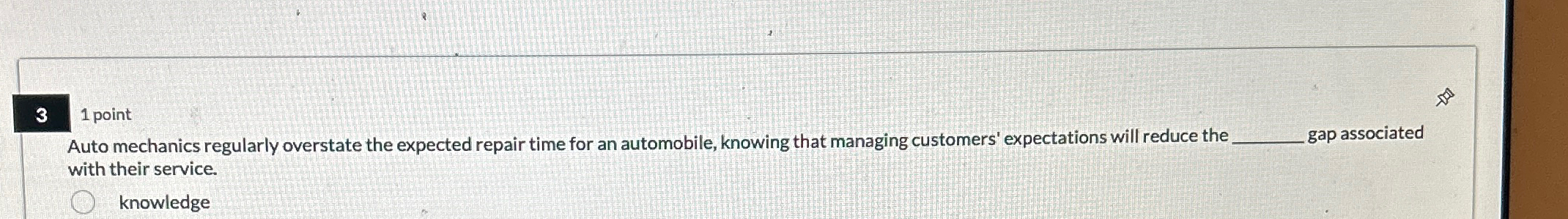  31 point Auto mechanics regularly overstate the expected repair time for