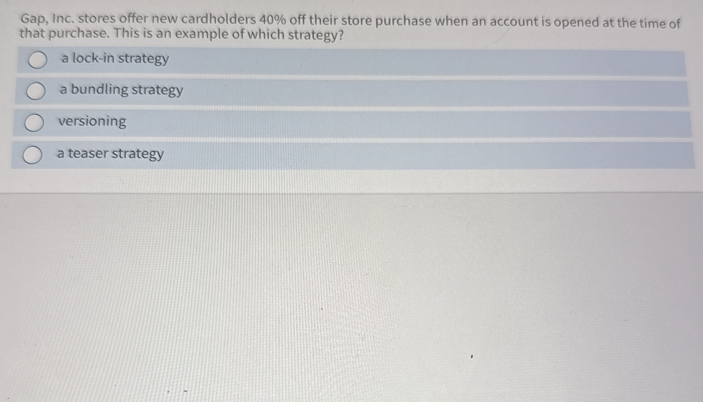  Gap, Inc. stores offer new cardholders 40% off their store purchase