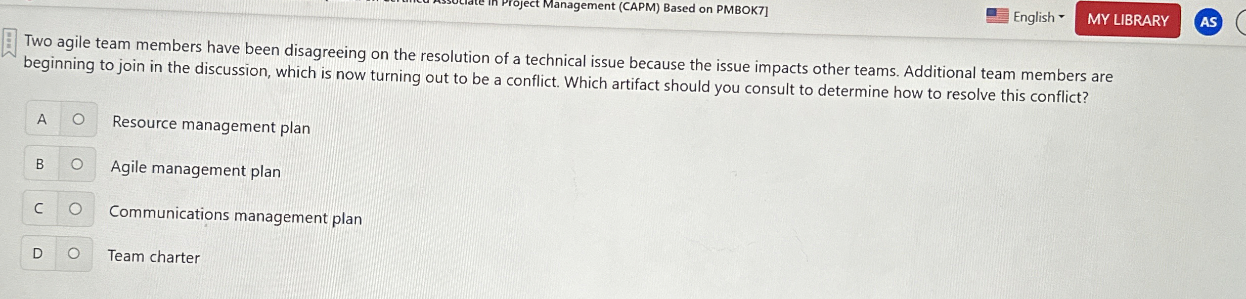  In Project Management (CAPM) Based on PMBOK7] English - Two agile