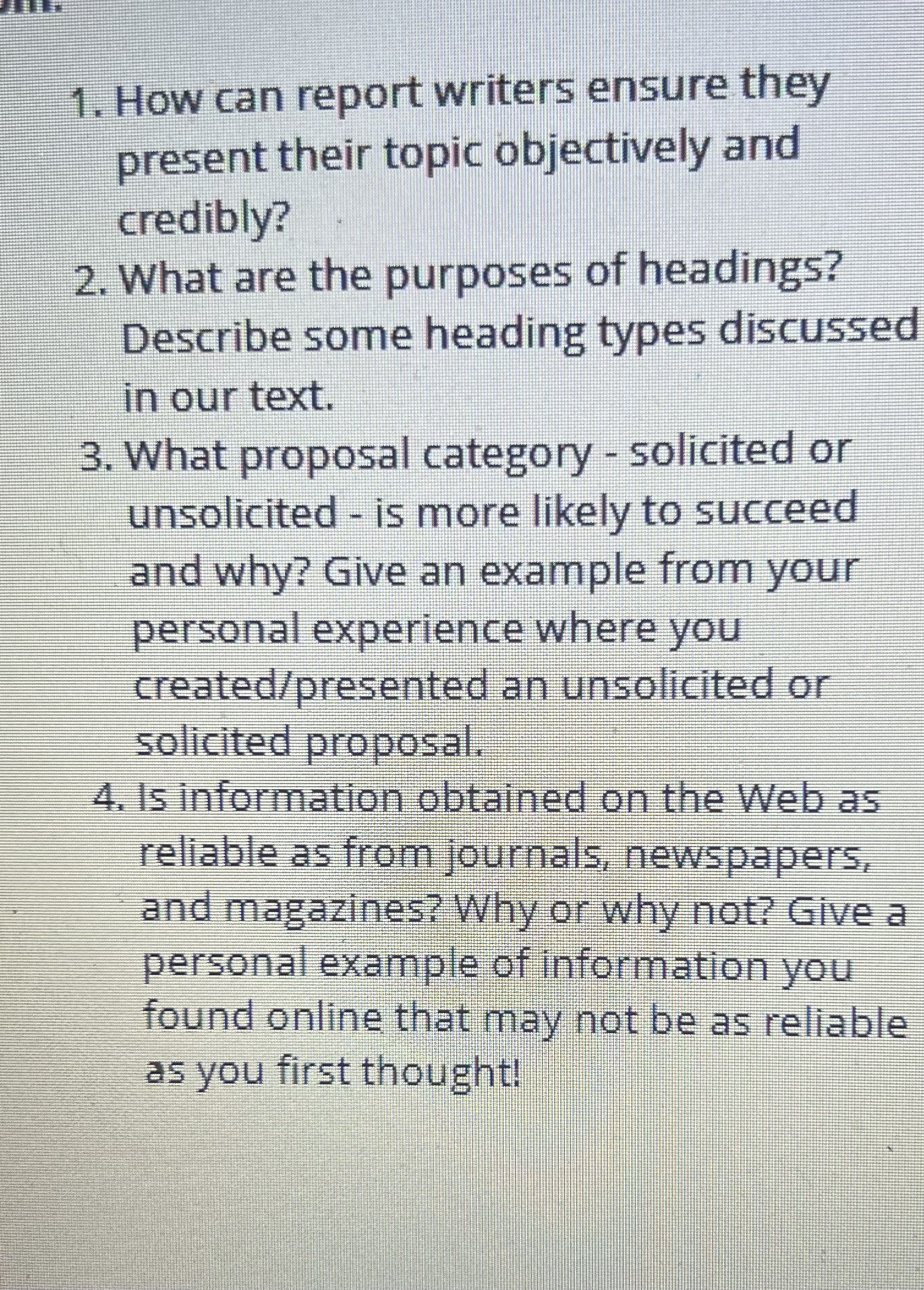  How can report writers ensure they present their topic objective and