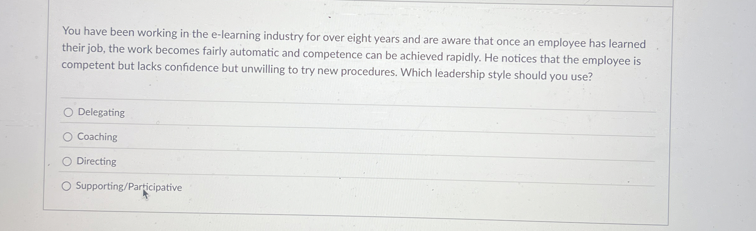  You have been working in the e-learning industry for over eight