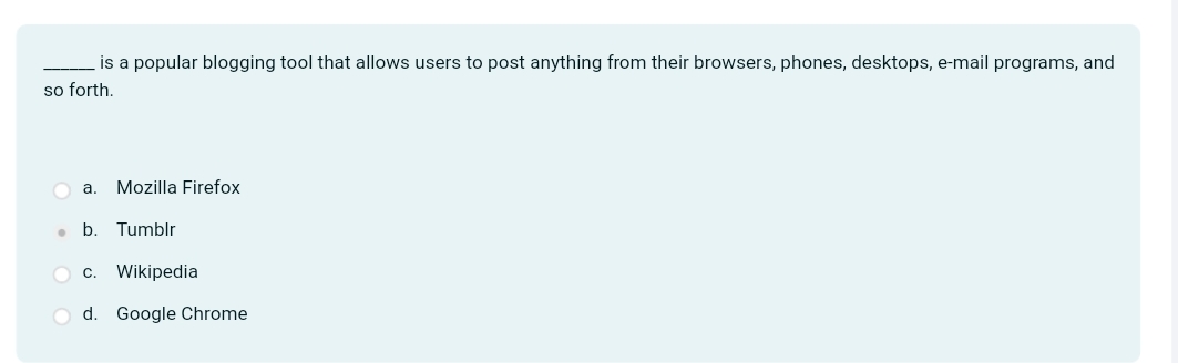  is a popular blogging tool that allows users to post anything
