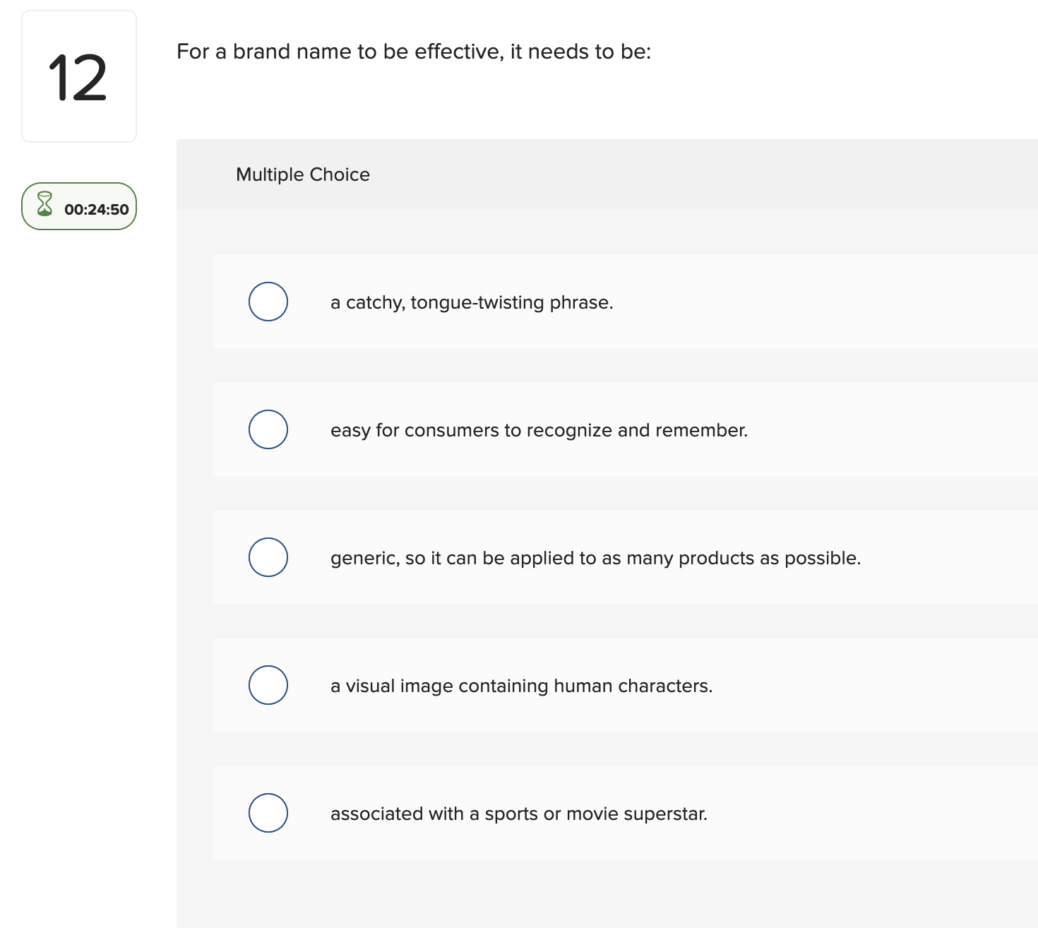  For a brand name to be effective, it needs to be: