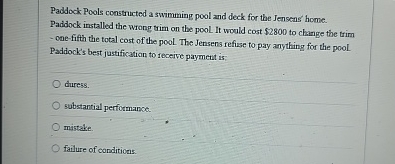  Paddock Pools constructed a swimming pool and deek for the Jenseas