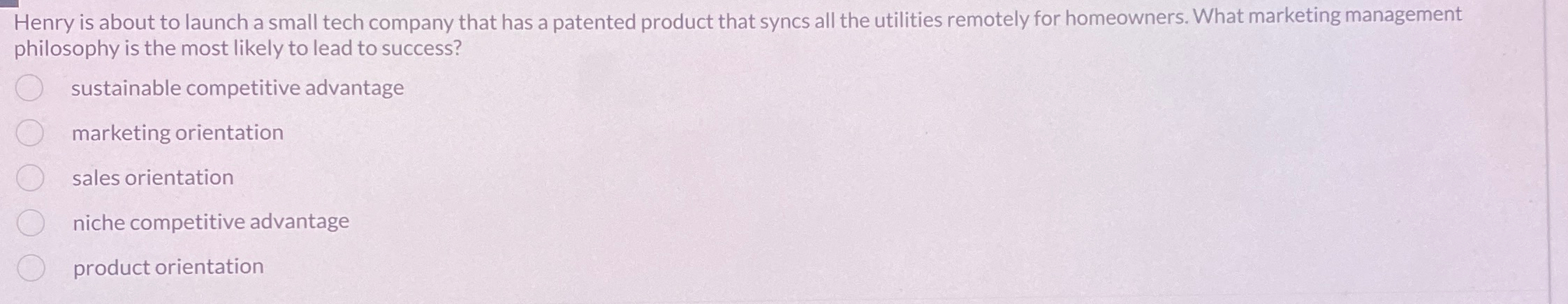  Henry is about to launch a small tech company that has