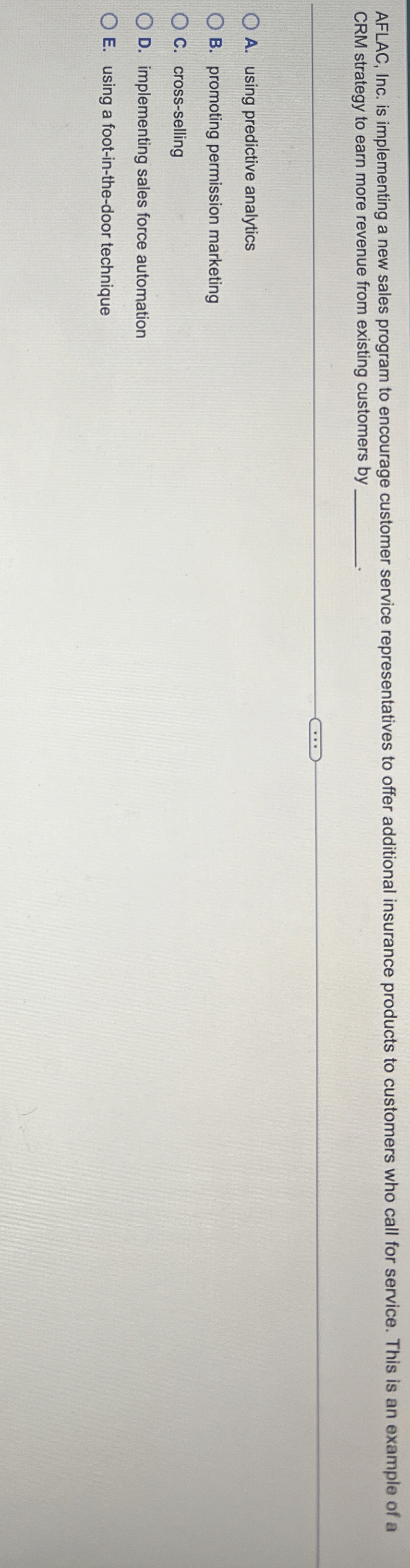  AFLAC, Inc. is implementing a new sales program to encourage customer