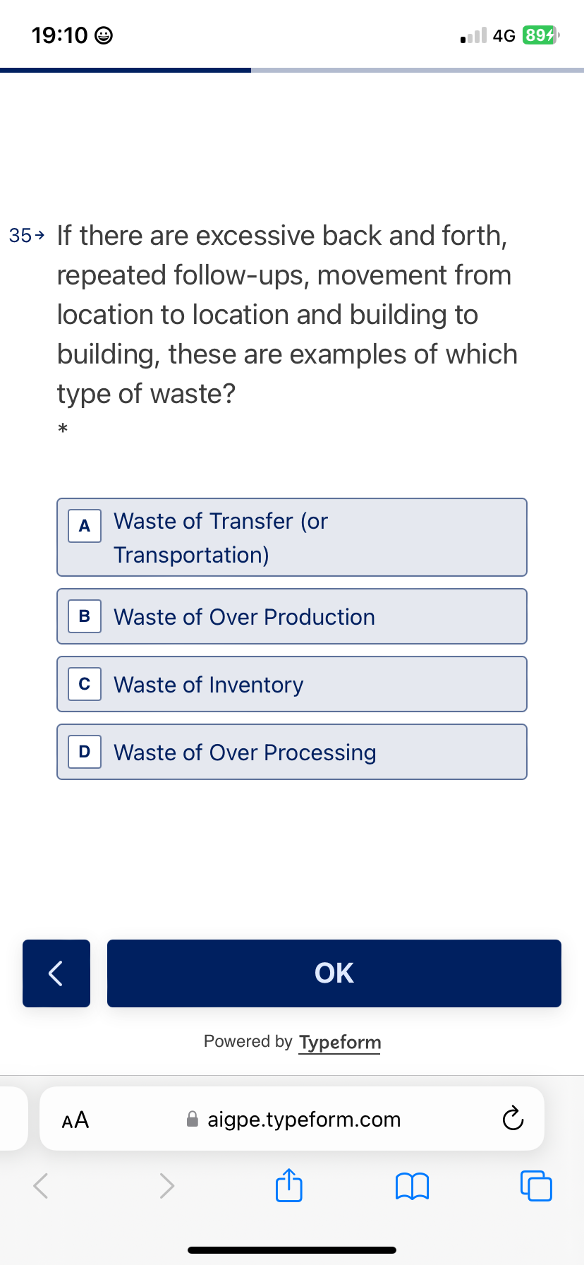  35 If there are excessive back and forth, repeated follow-ups, movement