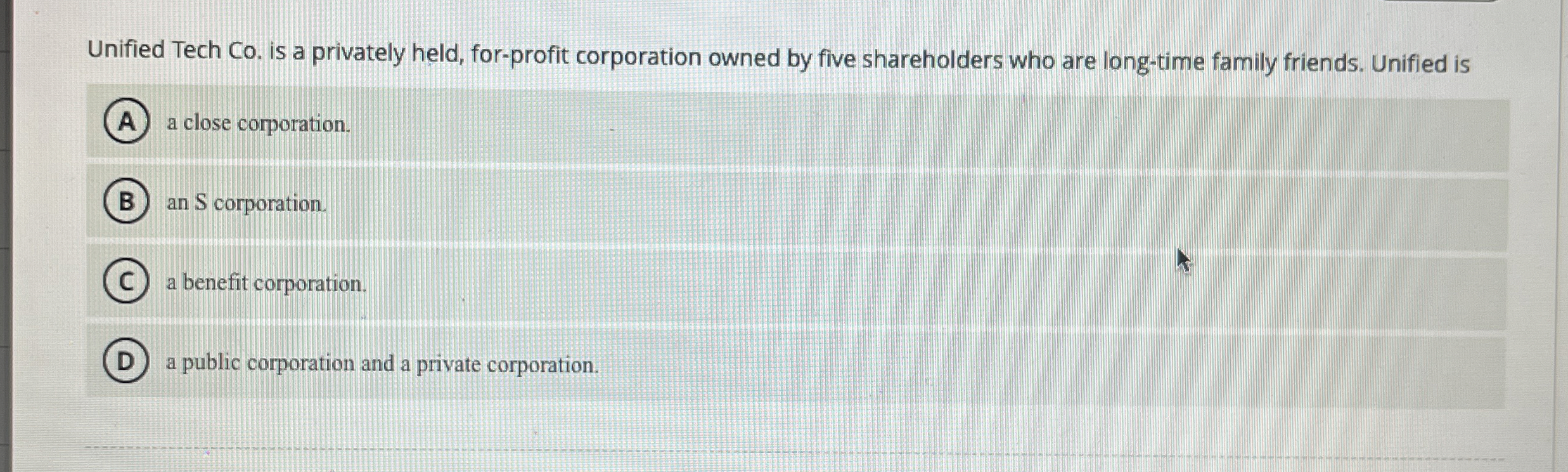  Unified Tech Co. is a privately held, for-profit corporation owned by